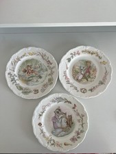 Royal Albert Beatrix Potter Teatime Collection Decorative Plates x3 17cm