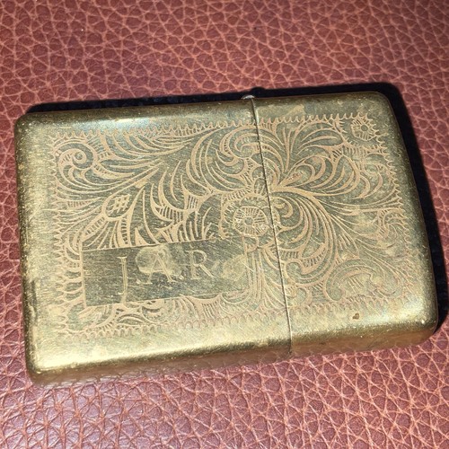 Brass zippo lighter - brass,