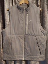 Nike Sportswear Gillet / Body Warmer, Silver, Mens Size L, Excellent Condition