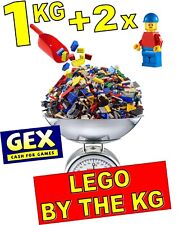 LEGO 1kg Mixed Genuine  Loose Bricks, Plates, Figures Starter Bundle