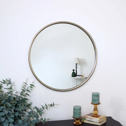 Large round gold - gold, wall