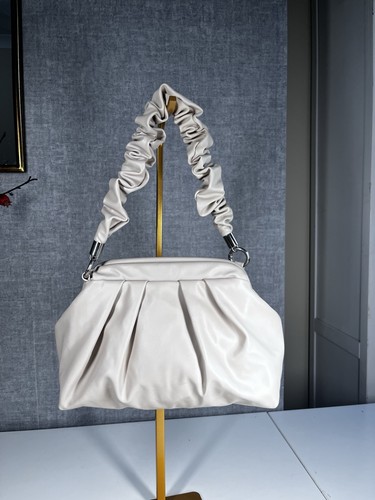 Quiz ruched shoulder bag faux - ruched,