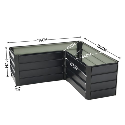 Metal raised vegetable planter - vegetable,