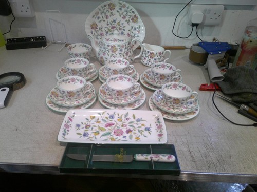 Minton haddon hall - green, trim