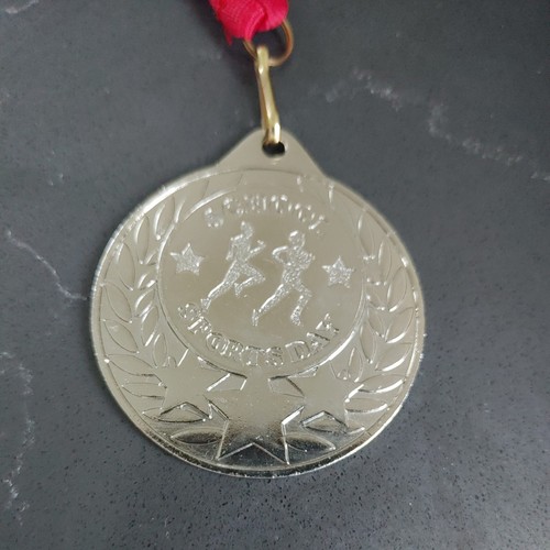 Sports day medal with - day, ribbon