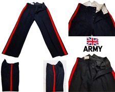 No1 Dress Trousers British Army Uniform Blues Pattern With 1" Red Stripes