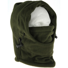 Deluxe Green Snood with Face Guard Fishing Hunting Warmer Balaclava Hat 500 NGT