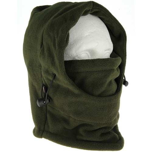 Deluxe green snood with face - deluxe,