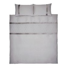 Catherine Lansfield Sequin Cluster Silver Duvet Quilt Cover Set Or Accessories