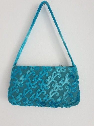 Devore velvet teal green - teal,