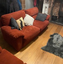 3 & 2 Seater Sofas in Claret