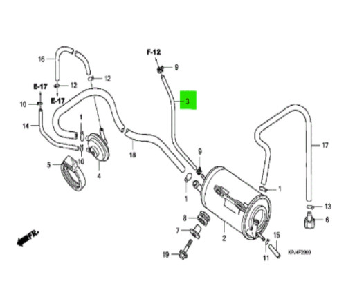 Honda cb250 tube - honda, canister