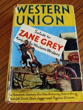western union by zane grey 1941 h & s yellow jacket