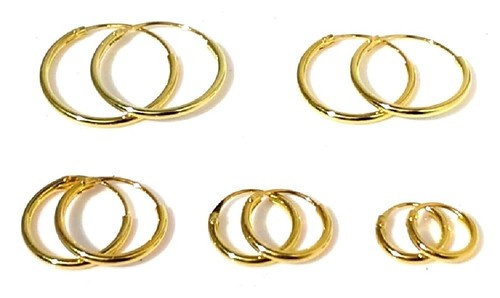 14ct gold sleeper hoop - sleeper,