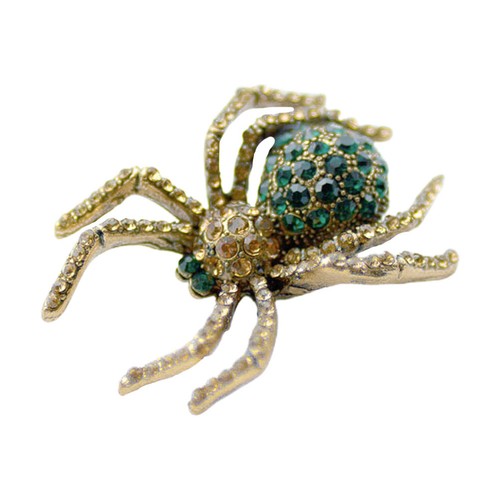 Retro red rhinestone spider - retro,