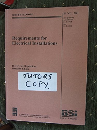 Iee wiring regulations - iee,