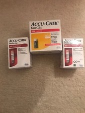 Accu-Chek Performa 2 X 50 Test Strips  New Sealed Diabetics  Plus 204 Lancets