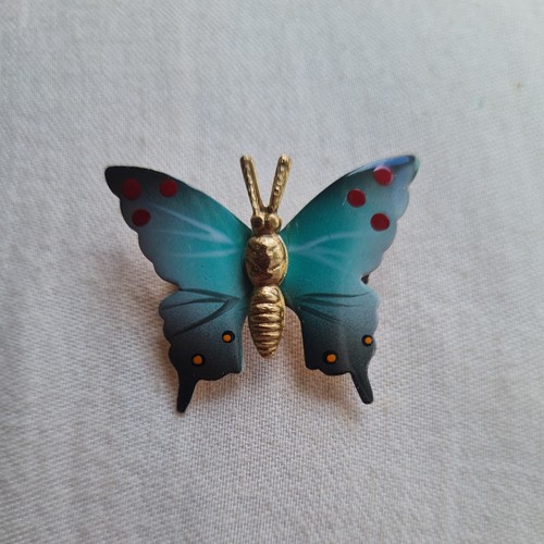 Handpainted vintage blues - vintage,