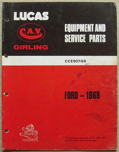 Lucas ford service parts - ford,