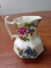 Vintage Booths Floradora creamer/milk jug. 10cm high to handle.  