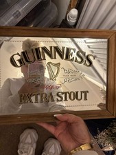 Guinness Extra Stout Vintage Mirror Sign for Pub and Bar