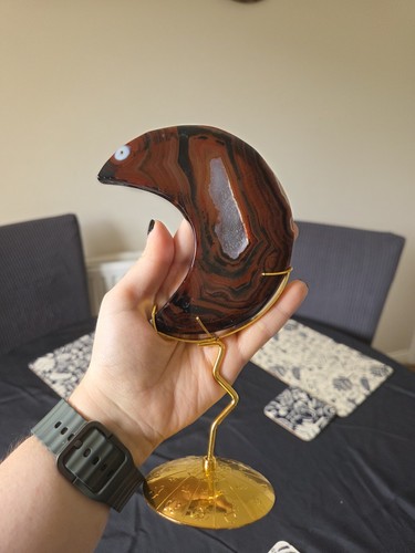 Sardonyx moon stand crystal - stand,