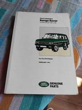 Range Rover 1986-1992 Factory Parts Catalogue VGC 3.5 3.9 Petrol 2.4 2.5 Diesel