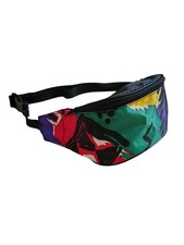 Retro Abstract Print Bum Bag Multicoloured Vintage Wavey 90s Fanny Pack