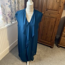 Bonmarche Teal Green  Lined Dress Size 18