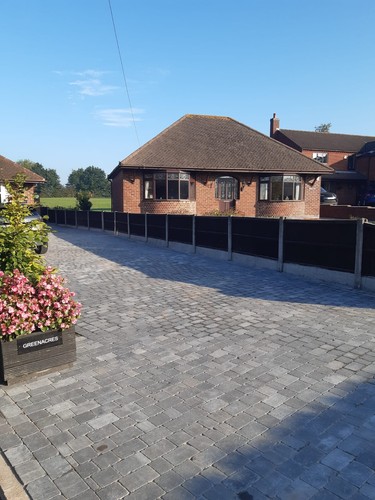 Block paving tumbled - block, size
