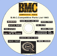 BMC Competitive Parts List 1965  Austin, Morris, M.G. Riley, Wolseley