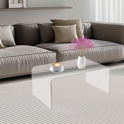 Acrylic coffee table waterfall - table,