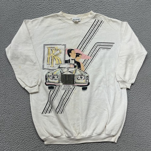 Vtg rolls royce pullover adult - rolls,