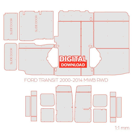 Ford transit mwb dxf - ford, files