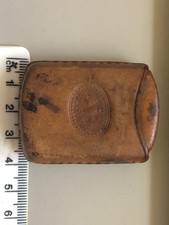 Antique Leather Match Vesta