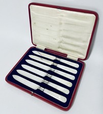 Set of 6 Antique Sterling