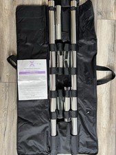 X-Pole Sport Static X Pole 50mm Chrome with Extensions & Case. Excellent