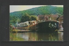 Postcard-"Chanterelle"--Canal Boat on a tributary of the Loire River-France   My