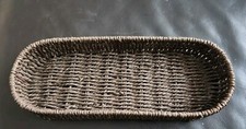 Cute Small wicker Rectangle basket Brown 17x10x 4.4cm