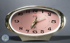 Vintage Chinese Alarm Clock Desk Shelf Clock Mechanical Clockwork Wind Up 1970's