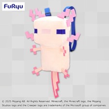 FuRyu Minecraft Axolotl Plush Backpack Plush Stuffed Toy NEW from Japan