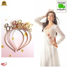 BRIDE TO BE TIARA HEADBAND🔥Bridal Shower Hen Do Party Accessories Wedding Crown