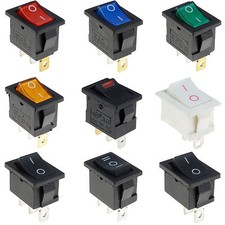 On/Off Rectangle Rocker Switch Car Dashboard Dash Boat SPST 12V