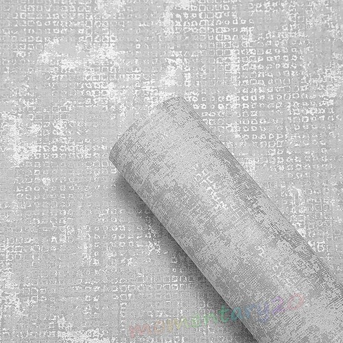 Silver grey wallpaper living - silver,
