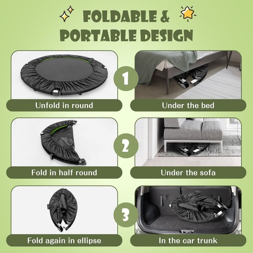 Foldable mini trampoline - foldable,