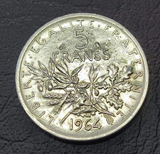 1964 French 5 Francs Silver