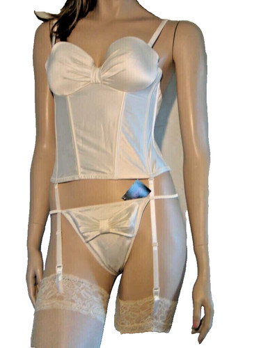 32d basque bra suspender ivory - 32d,