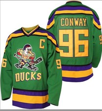Charlie Conway Mighty Ducks #96 Headgear Classics Movie Authentic Hockey Jersey
