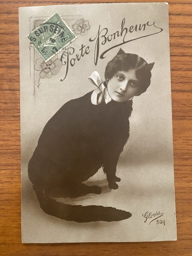 Rare anthropomorphic black cat - rare,