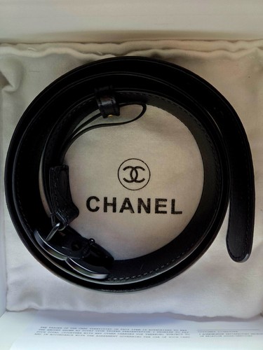 Chanel black leather - leather, cc